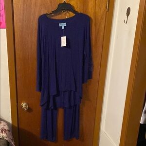 Blue Two-Piece Lounge Set